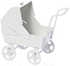 Baby Carriage, White