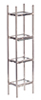 Dollhouse Miniature Chrome and Glass Etagere