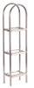 Dollhouse Miniature Chrome and Glass Etagere