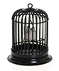 Birdcage with Bird, Black