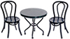 Marble Top Iron Table Set, 3 pc