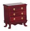Dollhouse Miniature Night Stand, Mahogany
