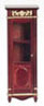 Dollhouse Miniature Left Cupboard, Mahogany