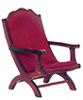 Dollhouse Miniature Double Bed Set, 3 pc, Mahogany