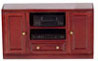 Dollhouse Miniature Console Table, Mahogany