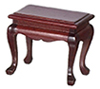 Dollhouse Miniature End Table, Mahogany