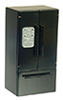 Dollhouse Miniature Refrigerator with Freezer On Bottom, Black