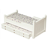 Trundle Bed, White