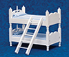 Bunkbeds with Ladder, Blue and White