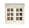 Dollhouse Miniature Upper Cabinet, White