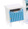 Dollhouse Miniature Night Stand, White