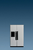 Dollhouse Miniature Refrigerator, Silver
