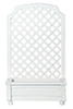 Dollhouse Miniature Planter, Trellis, White