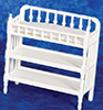 Dollhouse Miniature Victorian Changing Table, White