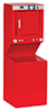 Dollhouse Miniature Washer and Dryer, Red