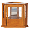 Corner Display Cabinet, Walnut