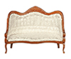 Dollhouse Miniature Victorian Sofa, Walnut