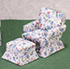 Dollhouse Miniature Chair, Ottoman