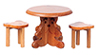 Small Table with 2 Bear Stools