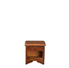 Dollhouse Miniature Nightstand Walnut