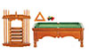 Pool Table Set, Walnut