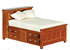 Double Bed, Walnut