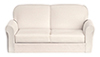 Dollhouse Miniature Sofa, White