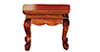 Dollhouse Miniature End Table, Walnut