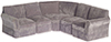 Dollhouse Miniature Sectional Sofa Set, 5 Pc