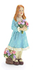 Dollhouse Miniature Erin, Girl with Flowers