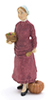 Dollhouse Miniature Miriam, Woman with Pumpkin
