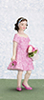 Dollhouse Miniature Ann, Flower Girl
