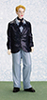 Dollhouse Miniature Dan, Young Man In Suit