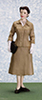Dollhouse Miniature Frances, Woman In Suit
