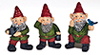 1-1/2"  Gnomes, Set, 3 pc.