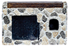 Fieldstone Walk-In Fireplace