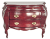 Dollhouse Miniature Bombe Chest, Mahogany