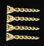 Dollhouse Miniature Bell Flower Trim Strips 4Pcs