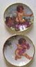 Dollhouse Miniature Cherub Plates 2Pcs.