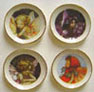 Dollhouse Miniature Small Fairy Plate 4Pcs.