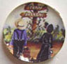 Dollhouse Miniature Amish People Platter