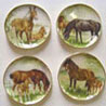 Dollhouse Miniature Horse Platter 4Pcs.