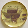 Dollhouse Miniature Yellow Noah's Ark Platter