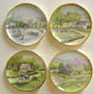 Dollhouse Miniature 4 Large Seasons Platters