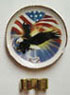 Dollhouse Miniature Flag Eagle Platter