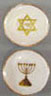 Dollhouse Miniature Star Of David Menorah Plates