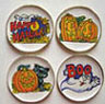 Dollhouse Miniature 4 'Boo' Halloween Platters
