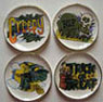 Dollhouse Miniature 4 Trick Or Treat Platter Set