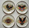 Dollhouse Miniature 4 Harley Davidson Platters