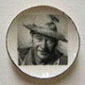 Dollhouse Miniature John Wayne Plate